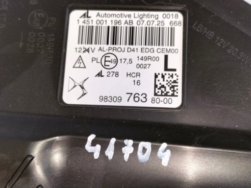LAMPA FAR PREDNJA LIJEVA STRANA CITROEN DS4 II CROSSBACK 21- FULL LED