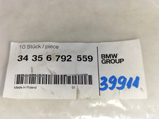 SENZOR ZUŻYCIA KOČNICA KOČIONIH  PREDNJA STRANA BMW 3 E90 E91 E92 E93 04-
