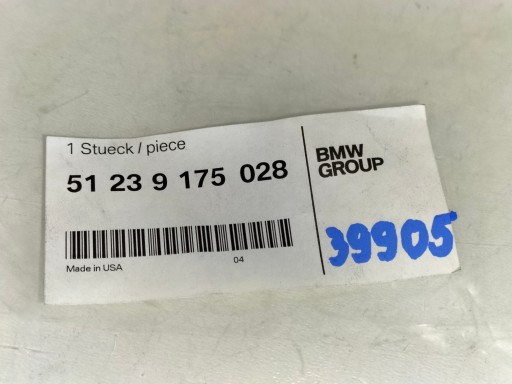 DRŽAČ RUČICA / OTVARAČ RUČKA OTVARANJA HAUBE BMW X3 F25 10- X4 F26 14-