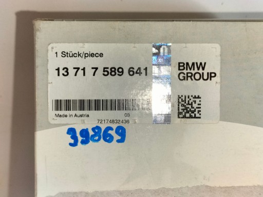FILTER ZRAKA STAKLO BMW X5 E70 09-13 X6 E71 09-14 M 4.4V8 408KW FILTER ZRAKA STAKLO BMW X5 E70 09-13 X6 E71 09-14 M 4.4V8 408KW