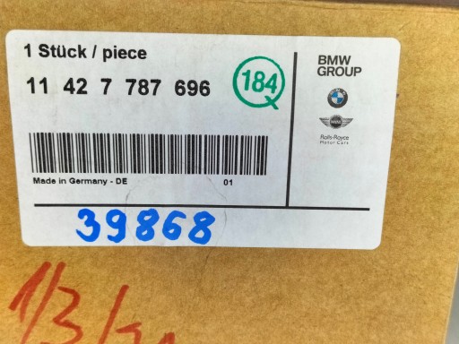 FILTER ULJA Z POKRYWĄ BMW 1 E87 118D 3 E46 1.8D 2.0D E90 E91
