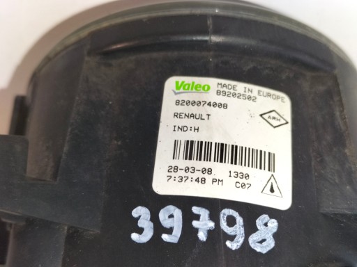 MAGLENKA LAMPA FAR LIJEVA STRANA DESNA RENAULT MEGANE II 02- KANGOO 08- LAGUNA 01-