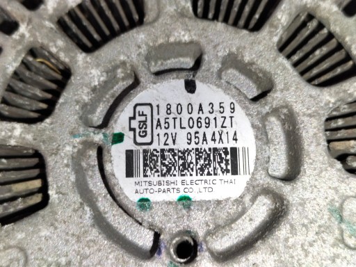 ALTERNATOR MITSUBISHI SPACE STAR II 13- 1.0B 52KW ALTERNATOR MITSUBISHI SPACE STAR II 13- 1.0B 52KW