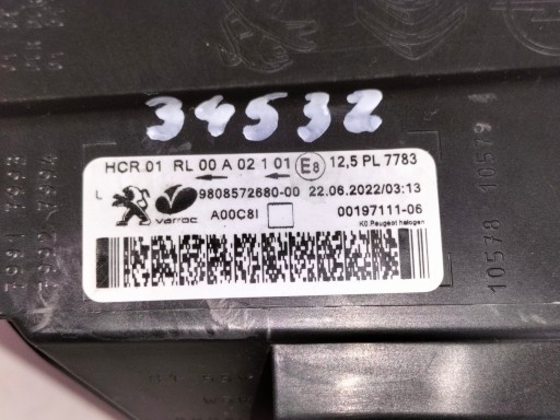 LAMPA FAR PREDNJA LIJEVA STRANA PEUGEOT EXPERT III 16- TRAVELLER