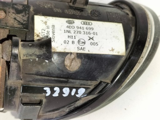 MAGLENKA LAMPA FAR LIJEVA STRANA AUDI A8 D3 03-04 SOCZEWKOWY MAGLENKA LAMPA FAR LIJEVA STRANA AUDI A8 D3 03-04 SOCZEWKOWY
