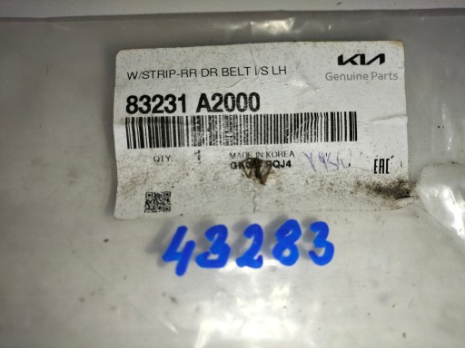 BRTVA PROZOR VRATA ZADNJI LIJEVA STRANA KIA CEED II 12-18