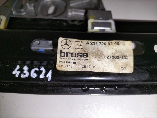 DIZAČ PROZOR VRATA PREDNJA STRANA LIJEVA MERCEDES SL R231 11-