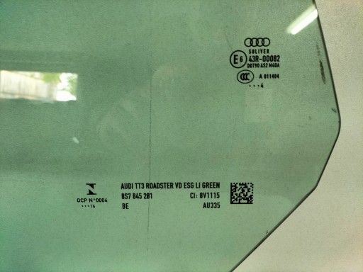 STAKLO PREDNJA STRANA LIJEVA AUDI TT TTS 14- CABRIO STAKLO PREDNJA STRANA LIJEVA AUDI TT TTS 14- CABRIO