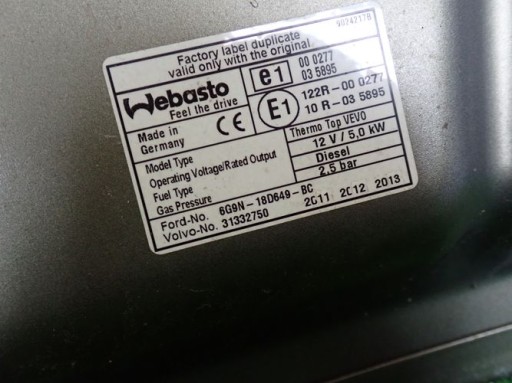 VOLVO S80 V70 XC70 07-15 HAUBA