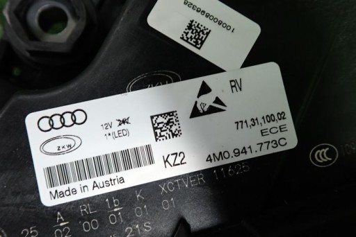 AUDI A7 FULL ED 15-19 FAR LIJEVA STRANA LAMPA 4M0941773C AUDI A7 FULL ED 15-19 FAR LIJEVA STRANA LAMPA 4M0941773C