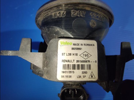 MAGLENKA LAMPA FAR RENAULT TRAFIC III VIVARO B SCENIC 261500097R