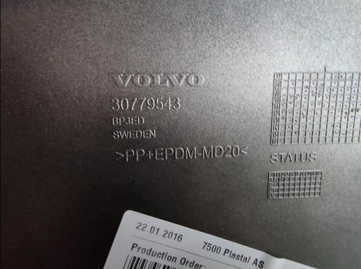 SPOJLER POKLOPAC BRANIKA ZADNJA STRANA VOLVO XC70 30779543
