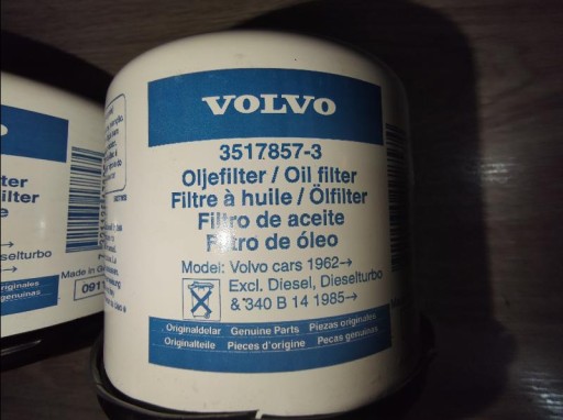 FILTER ULJA VOLVO S40 V40 V70 XC70 3517857