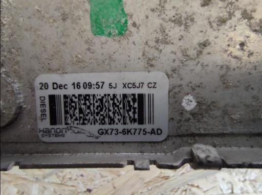 INTERCOOLER ZRAKA JAGUAR XE XF F-PACE VELAR