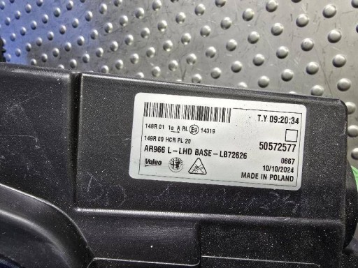 ALFA ROMEO MILANO JUNIOR FULL LED 50572577 LAMPA FAR PREDNJA STRANA LIJEVA ALFA ROMEO MILANO JUNIOR FULL LED 50572577 LAMPA FAR PREDNJA STRANA LIJEVA