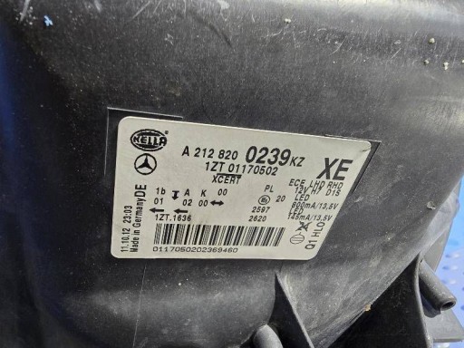 MERCEDES-BENZ E W212 BI-XENON A2128200239 LAMPA FAR PREDNJA STRANA DESNA