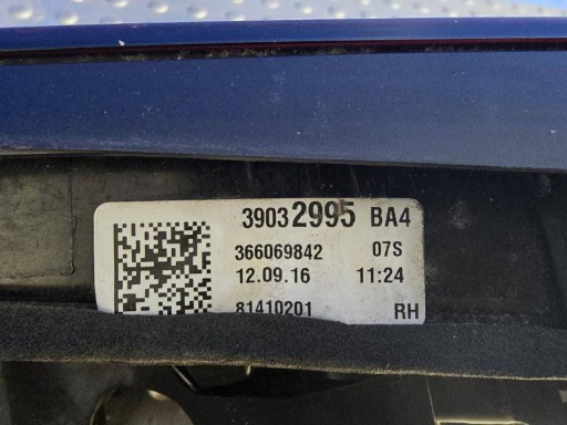 OPEL ASTRA K V HATCHBACK (OBIČNI) LED 39032995 LAMPA FAR ZADNJA ZADNJI DESNA STRANA W GEPEKA OPEL ASTRA K V HATCHBACK (OBIČNI) LED 39032995 LAMPA FAR ZADNJA ZADNJI DESNA STRANA W GEPEKA