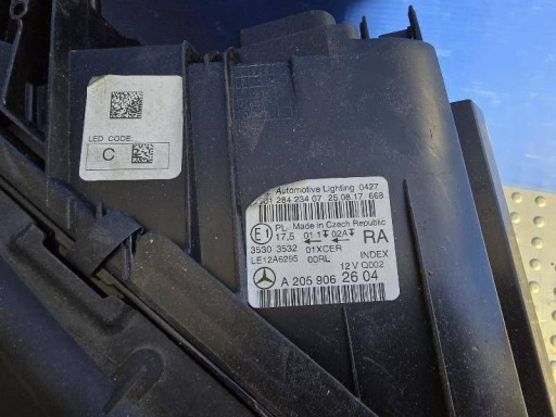 LAMPA FAR PREDNJA STRANA DESNA MERCEDES-BENZ C W205 FULL LED 14- A2059062604