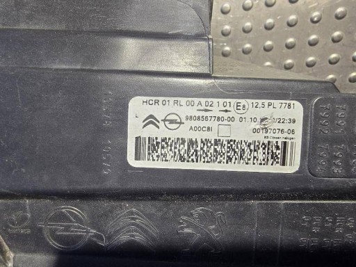 LAMPA FAR PREDNJA STRANA LIJEVA CITROEN JUMPY III VIVARO C 9808567780 LAMPA FAR PREDNJA STRANA LIJEVA CITROEN JUMPY III VIVARO C 9808567780