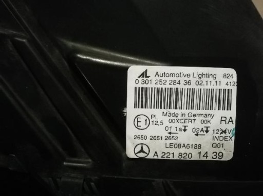 MERCEDES W221 221 A2218201439 LAMPA FAR PREDNJA STRANA