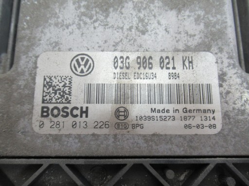 KOMPJUTER MODUL 03G906021KH 1.9 TDI VW GOLF V 5 KOMPJUTER MODUL 03G906021KH 1.9 TDI VW GOLF V 5