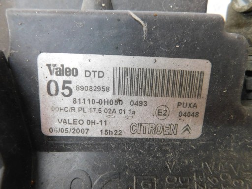 FAR LAMPA DESNI CITROEN C1