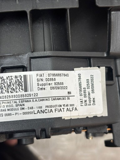 AIRBAG NOSAČ  VOZAČA CITROEN JUMPER REDIZAJN 14-