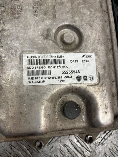 KOMPJUTER MODUL MOTORA FIAT PUNTO EVO 1.3 JTD 55255946 KOMPJUTER MODUL MOTORA FIAT PUNTO EVO 1.3 JTD 55255946