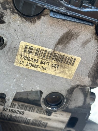 MOTOR PUMPA INJEKTORA INJEKTORI TURBINA M47T 2.0D BMW X3 E83 MOTOR PUMPA INJEKTORA INJEKTORI TURBINA M47T 2.0D BMW X3 E83