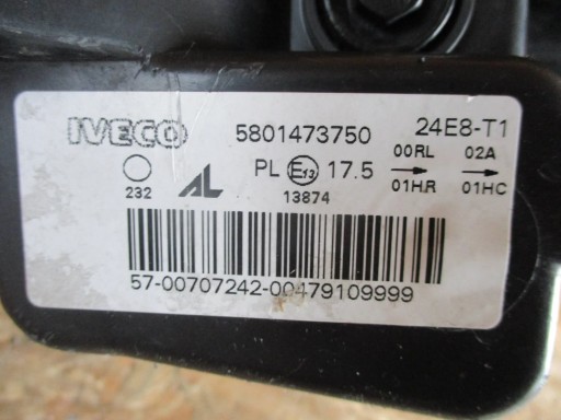 LAMPA FAR PREDNJA STRANA LIJEVA IVECO DAILY 14-