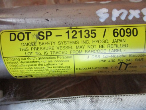TOYOTA LEXUS RX350 RX450H AIRBAG ZAVJESA LIJEVA STRANA