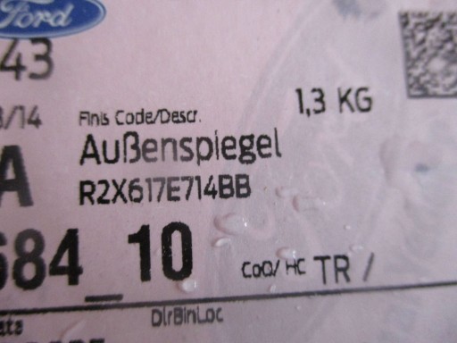 RETROVIZOR STAKLO LIJEVA STRANA FORD TOURNEO COURIER 23-