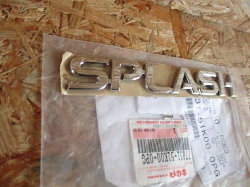 EMBLEMAT ZNAK SUZUKI SPLASH