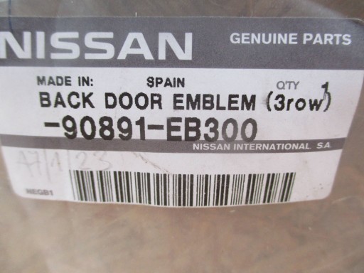 EMBLEMAT ZNAK NISSAN NAVARA D40 PATHFINDER EMBLEMAT ZNAK NISSAN NAVARA D40 PATHFINDER