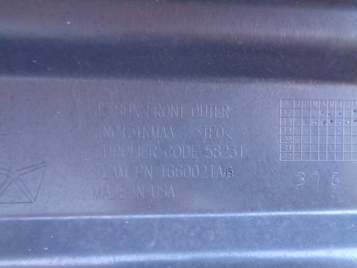 BRANIK PREDNJA STRANA JEEP WRANGLER IV 18- JL + MAGLENKE NR 37061