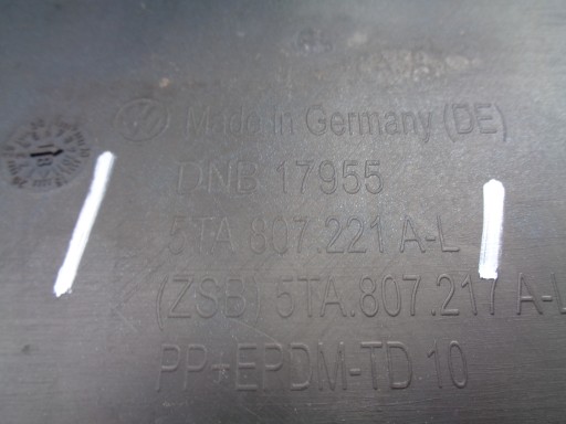 BRANIK PREDNJA STRANA VW TOURAN 5TA 16- NR 36634