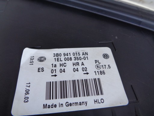 LAMPA FAR LIJEVA STRANA VW PASSAT B5 3B 3B0 00- REDIZAJN