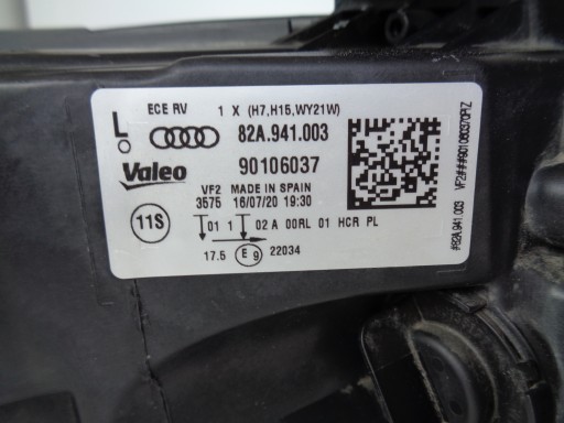 LAMPA FAR LIJEVA STRANA AUDI A1 82A 18-