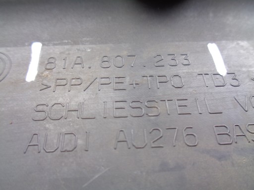 POKLOPAC ISPOD BRANIK PREDNJA STRANA AUDI Q2 81A 16- S-LINE