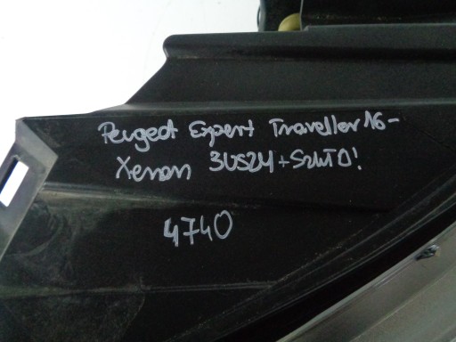 LAMPA FAR DESNA STRANA PEUGEOT EXPERT TRAVELLER 16- XENON