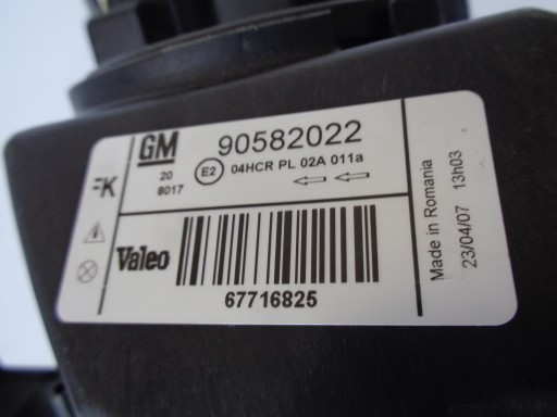 LAMPA FAR DESNA STRANA OPEL ZAFIRA A 99-05