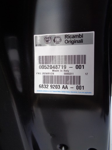 //NOWE// VRATA LIJEVA PREDNJA STRANA FIAT 500X 14- NR 48082 //NOWE// VRATA LIJEVA PREDNJA STRANA FIAT 500X 14- NR 48082