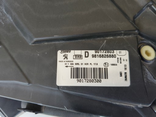 LAMPA FAR DESNA STRANA PEUGEOT PARTNER IV 18-