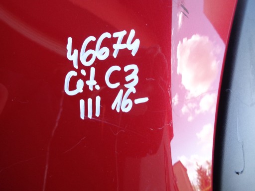 BRANIK PREDNJA STRANA CITROEN C3 III 16- NR 46674 BRANIK PREDNJA STRANA CITROEN C3 III 16- NR 46674