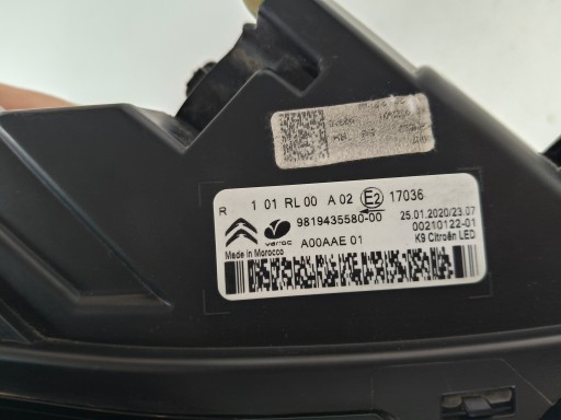 MAGLENKA DESNA STRANA CITROEN BERLINGO IV 18- LED