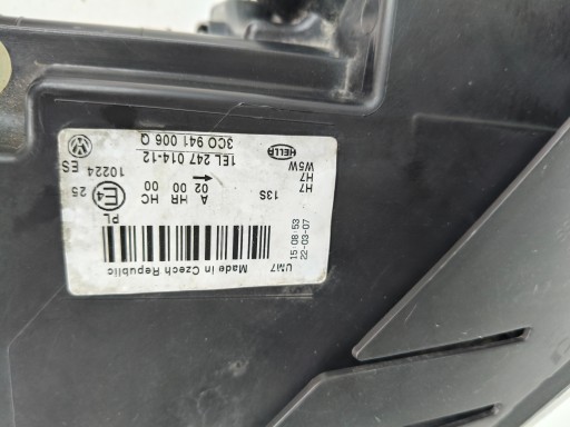 LAMPA FAR DESNA STRANA VW PASSAT B6 3C 3C0 04-10