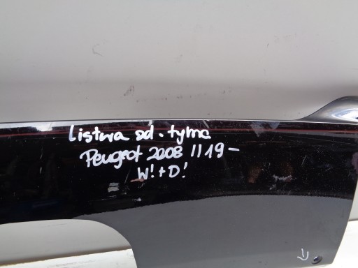 LAJSNA BRANIKA ZADNJA  SPOJLER PEUGEOT 208 II 19-