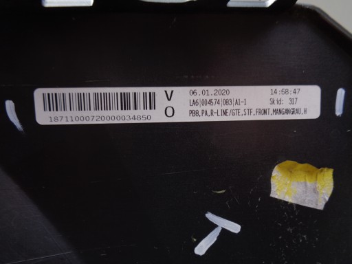 BRANIK PREDNJA STRANA VW PASSAT B8 3G 3G0 18- REDIZAJN GTE R-LINE NR 20557