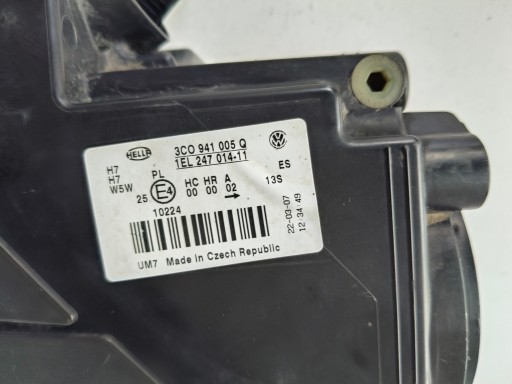 LAMPA FAR LIJEVA STRANA VW PASSAT B6 3C 3C0 04-10 LAMPA FAR LIJEVA STRANA VW PASSAT B6 3C 3C0 04-10