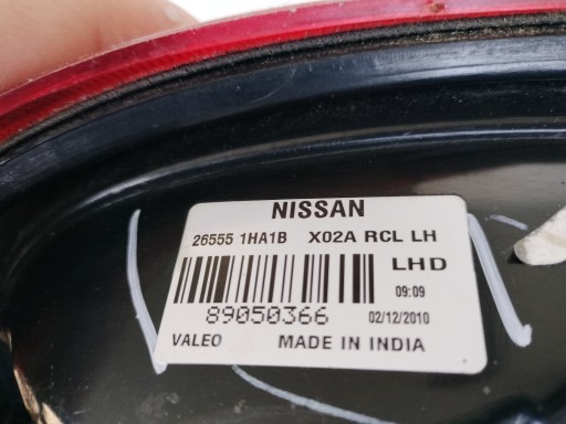 LAMPA FAR LIJEVA STRANA ZADNJA NISSAN MICRA K13 10-13 LAMPA FAR LIJEVA STRANA ZADNJA NISSAN MICRA K13 10-13